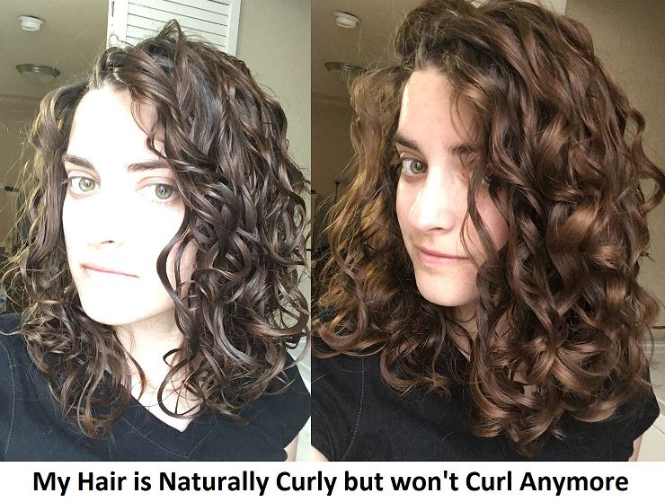 my hair is naturally curly but wont curl anymore