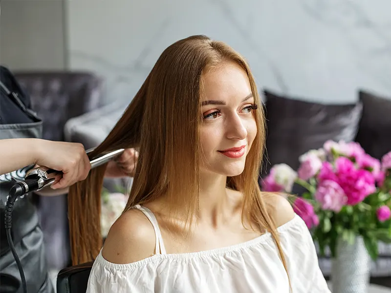 Can you straighten your hair with temporary hair color