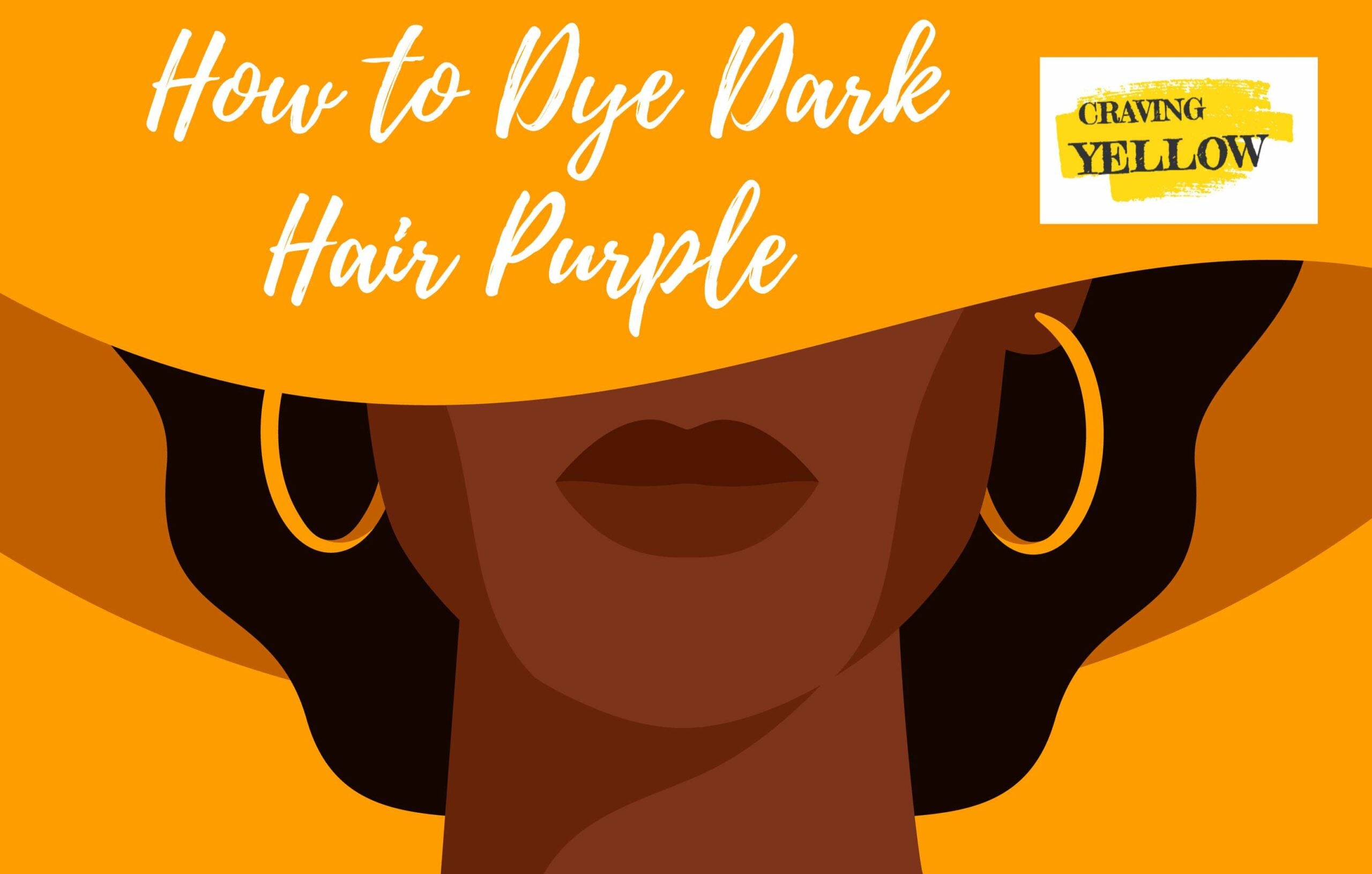 How to Dye Dark Hair Purple