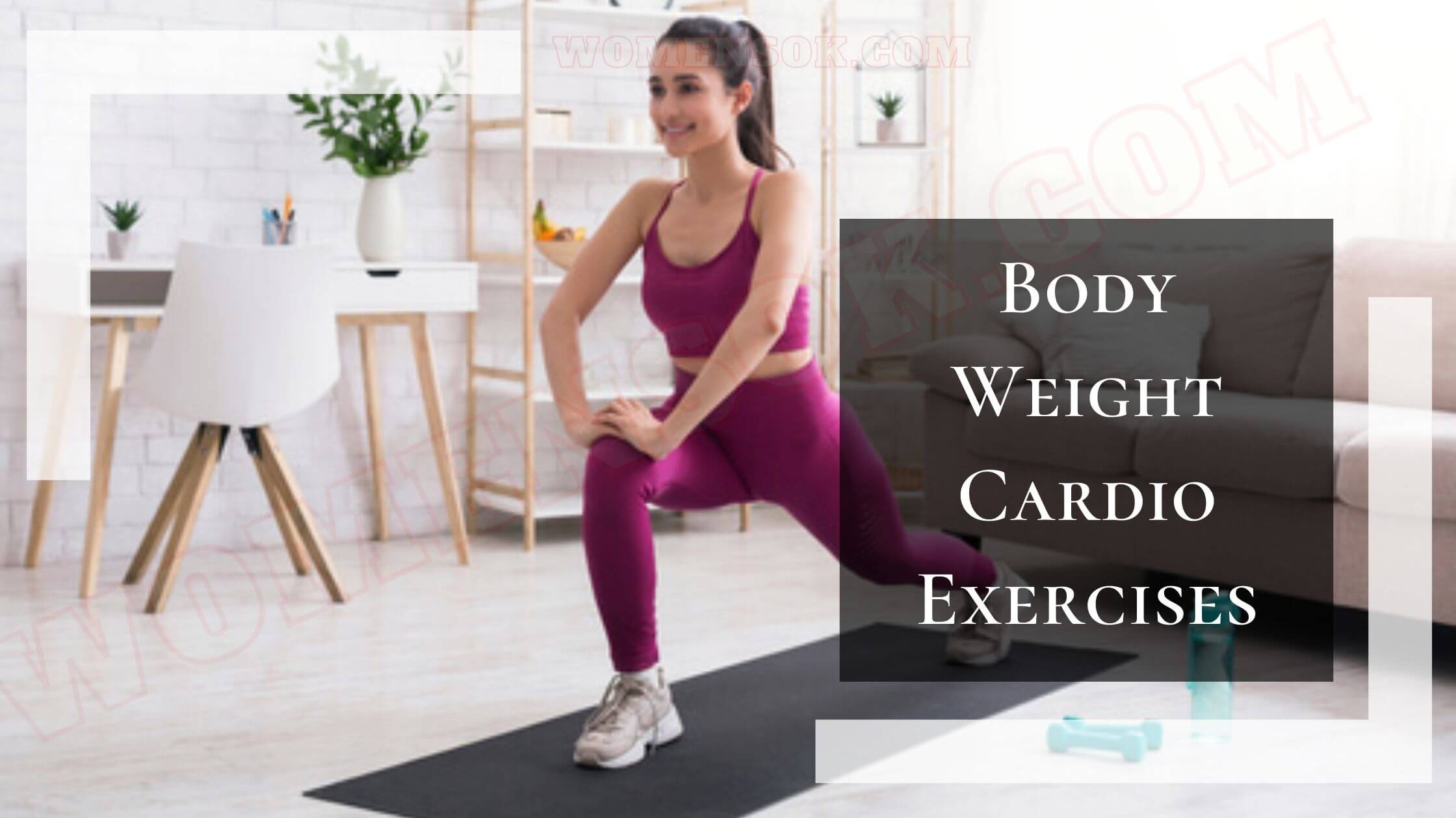 I Did These 5 Easy Body Weight Cardio Exercises At Home Without Equipments!