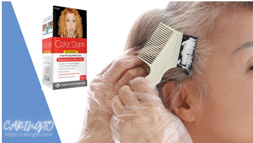 How to use Oops hair color remover