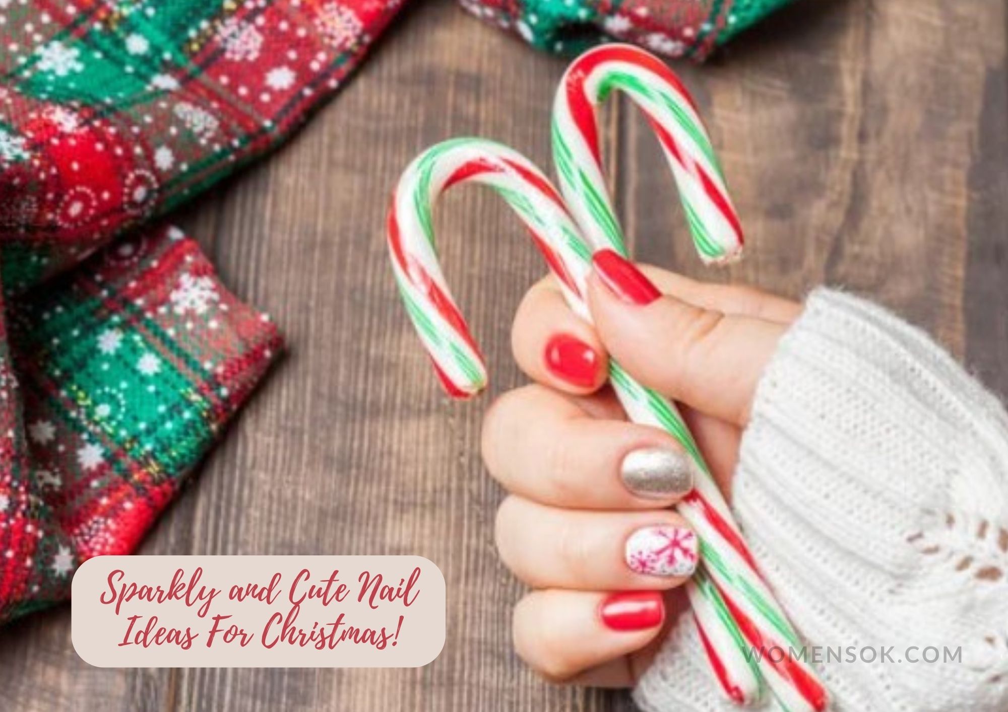 10 Sparkly Nail Art To Try This Christmas 2023 | Festive Christmas Nails Ideas To Try This Year
