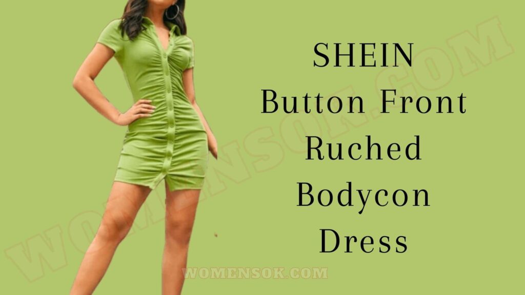 rouched shein dress