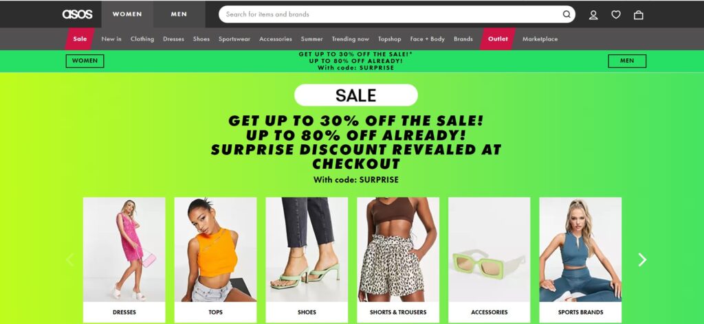 ASOS British Clothing Brands For Women 