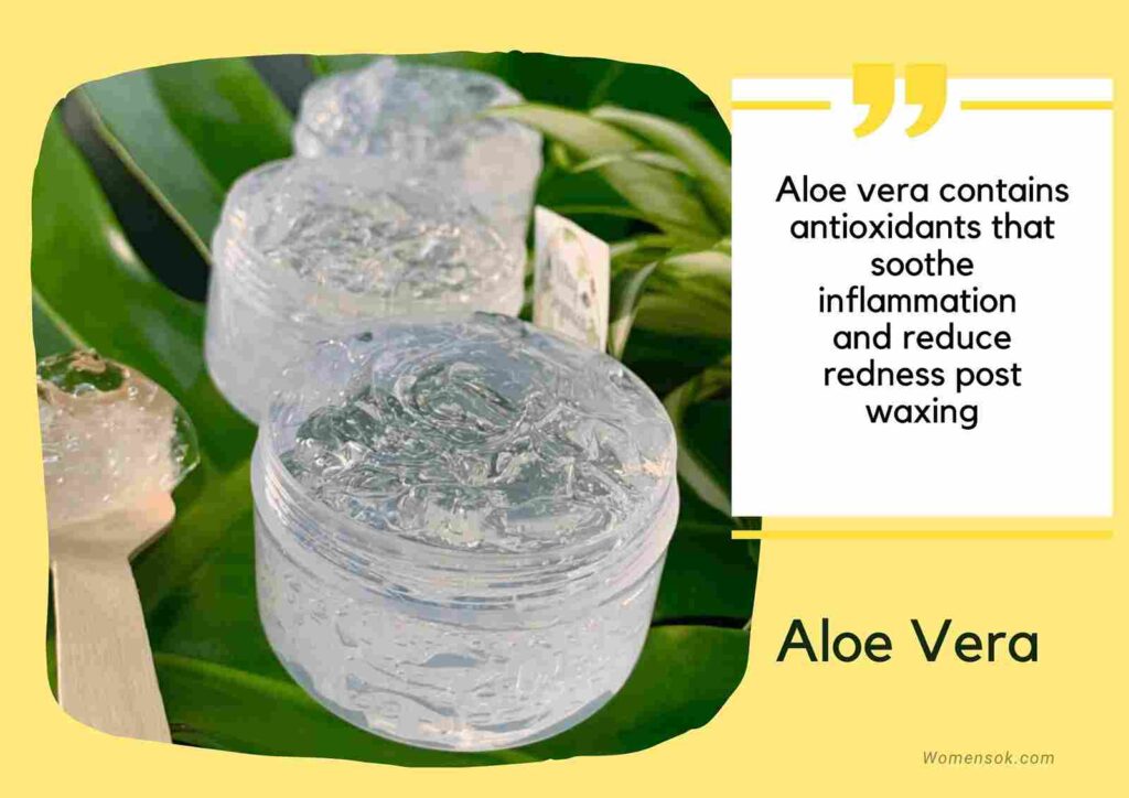 aloe vera after waxing