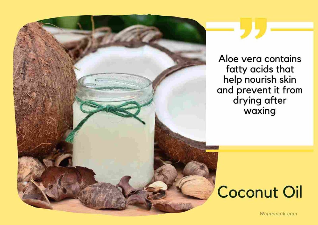 coconut oil after waxing