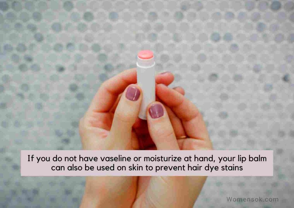 does vaseline remove hair dye from skin