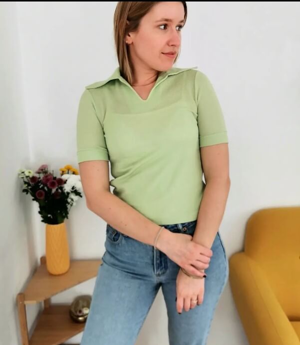 how to style mint green top