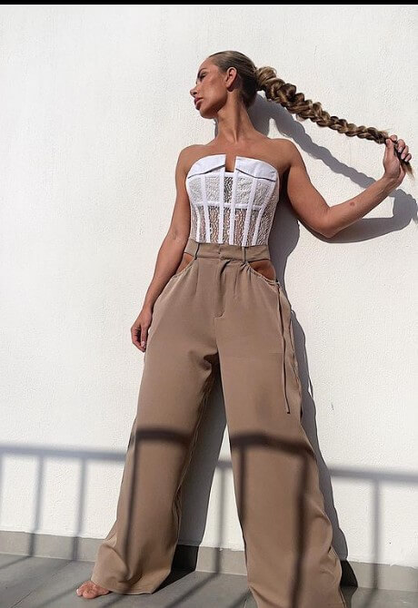 wide leg pants outfits for wedding