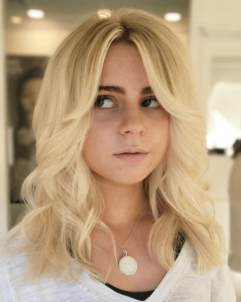 Long Bob With Shag haircut