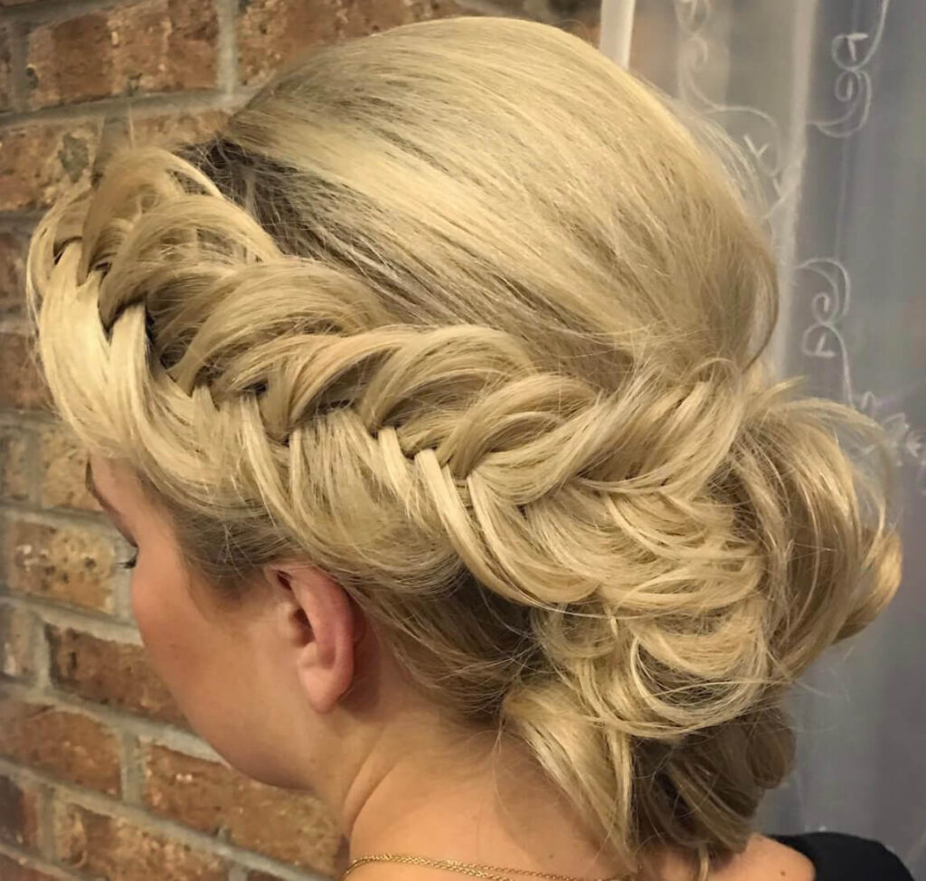 Formal Dutch Fishtail Updo