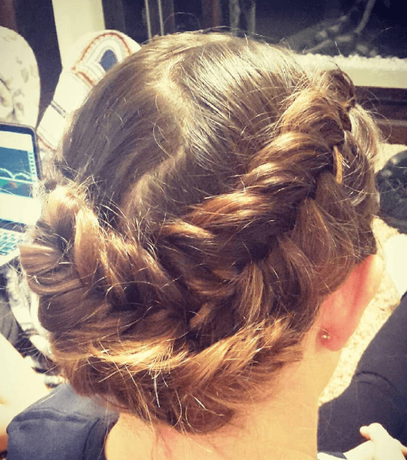 Formal Dutch Fishtail Updo 