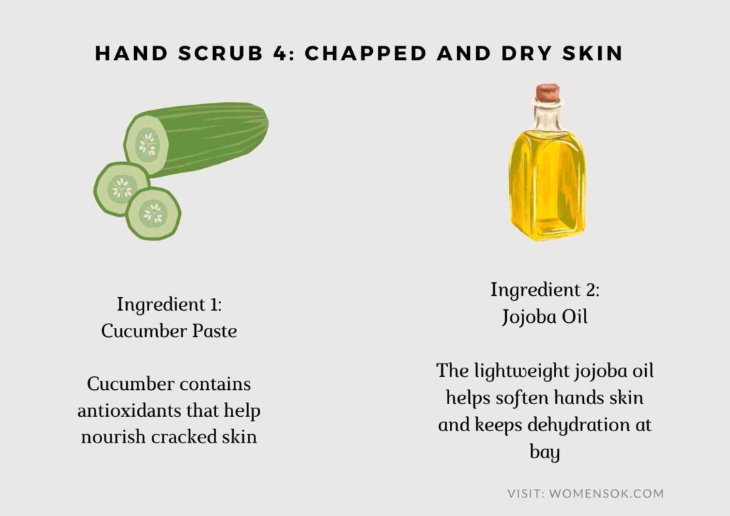 hand scrub to remove dead skin
