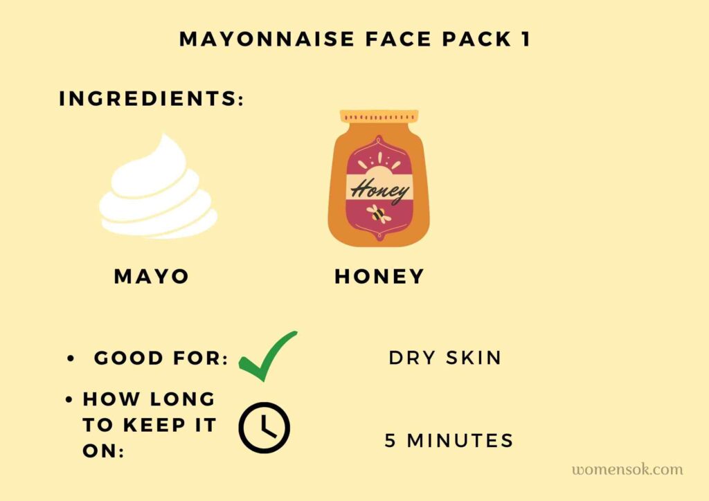 mayonnaise on face overnight