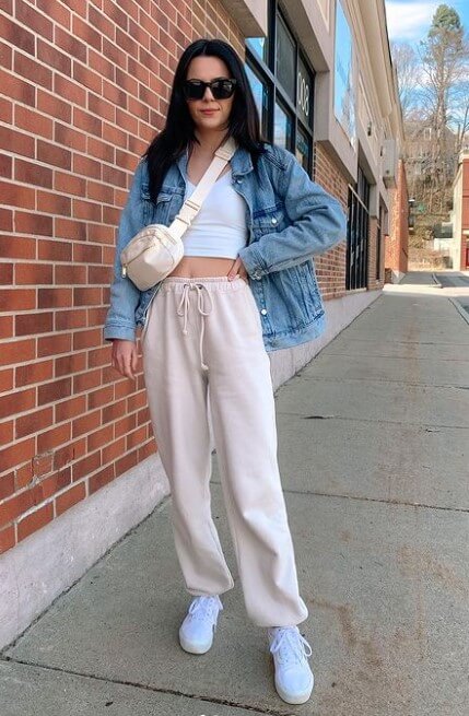 sweatpants outfits for school