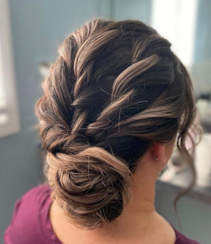 Twist Updo for prom night