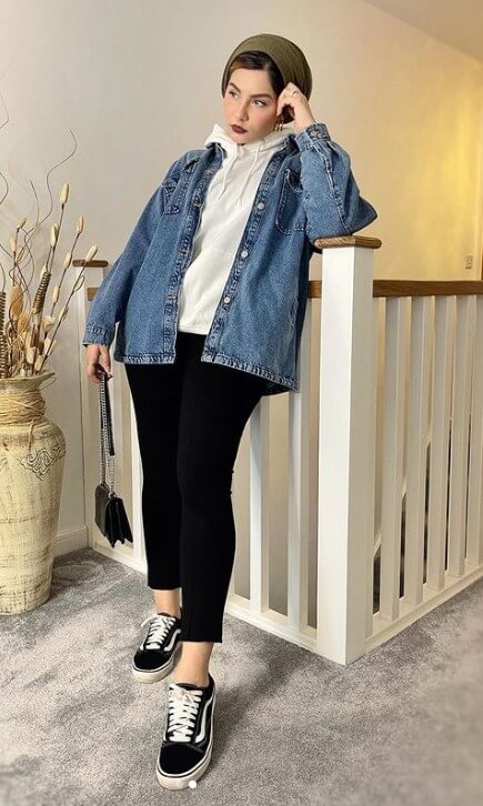 casual denim jacket outfit ideas
