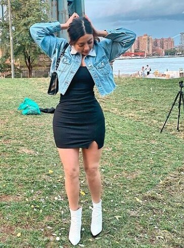 cropped denim jacket outfit ideas