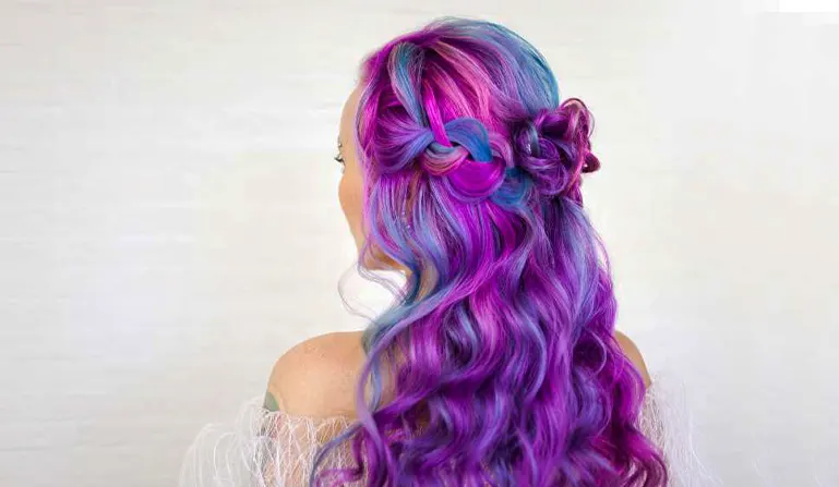 Temporary hair dye does gorgeous things