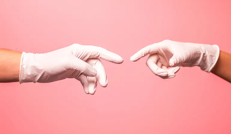 Wear gloves to prevent allergies