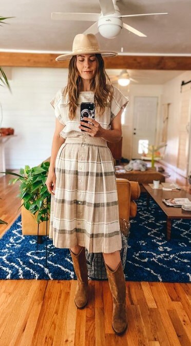 boho dresses to wear with cowboy boots