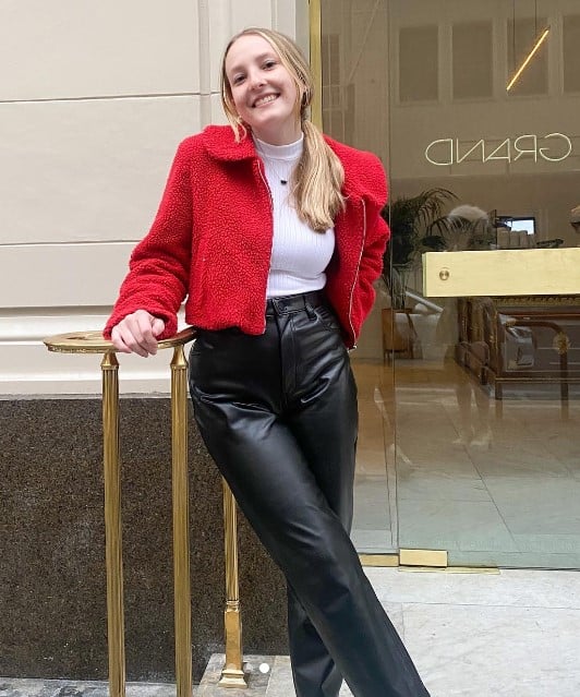 
faux leather pants outfit ideas
