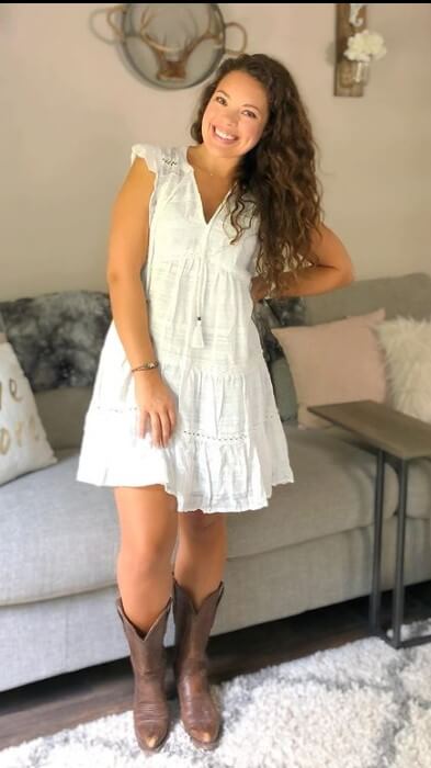cute dresses to wear with cowboy boots