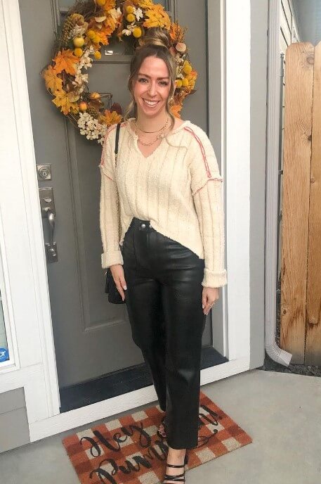how to style leather pants casually