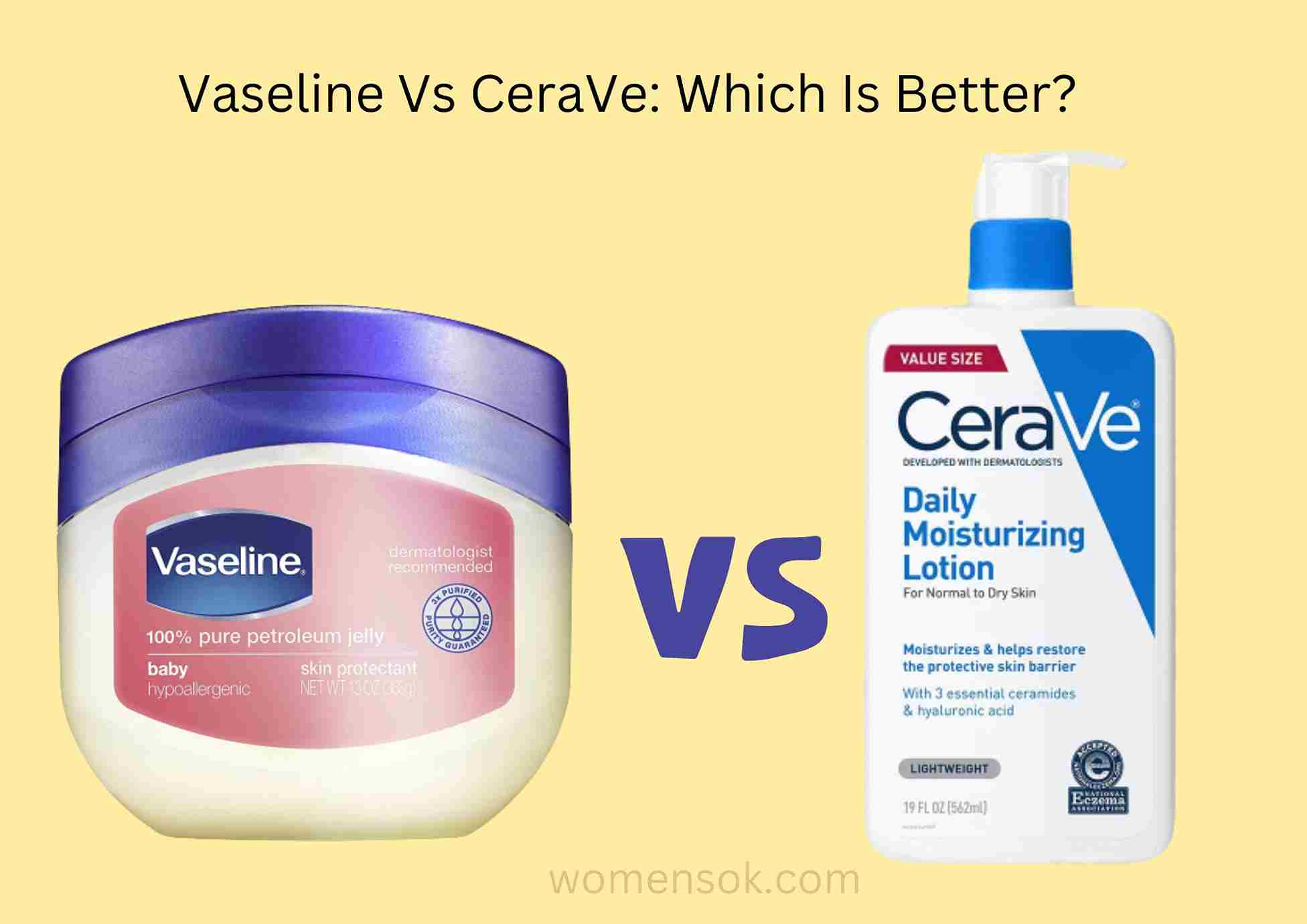 CeraVe vs Vaseline Comparison | Which Skincare Brand Is Better For Slugging In 2023