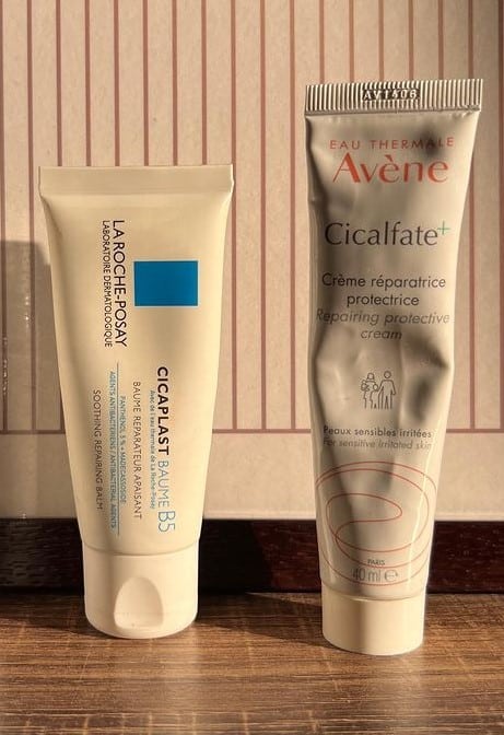 avene cicalfate and la roche posay cicaplast