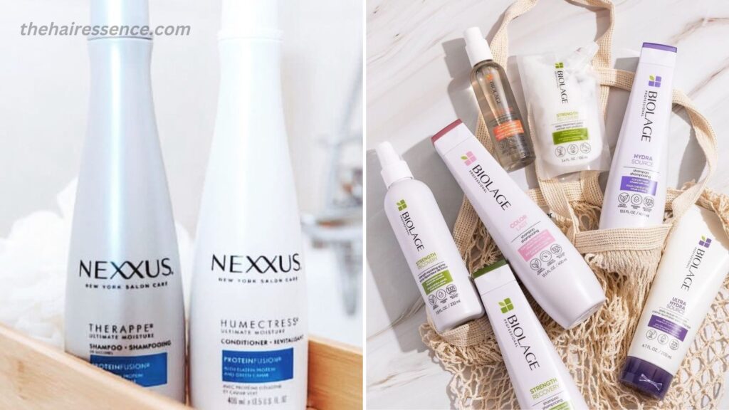 Nexxus vs Biolage shampoo and conditioner
