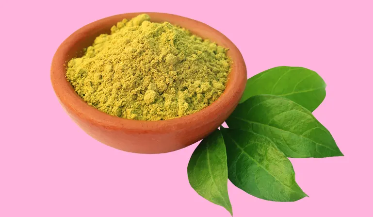 Henna powder and plant