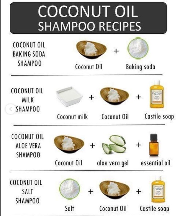 Natural, Homemade Coconut Oil Shampoos