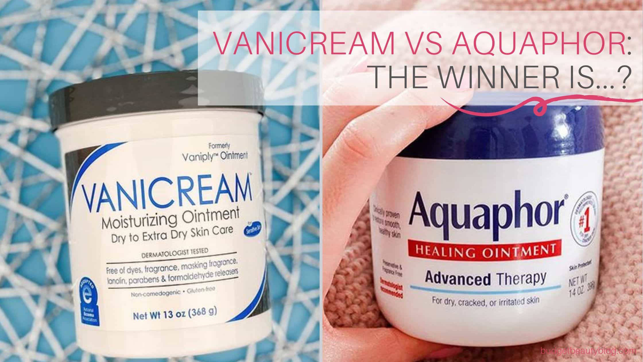 Vanicream vs Aquaphor