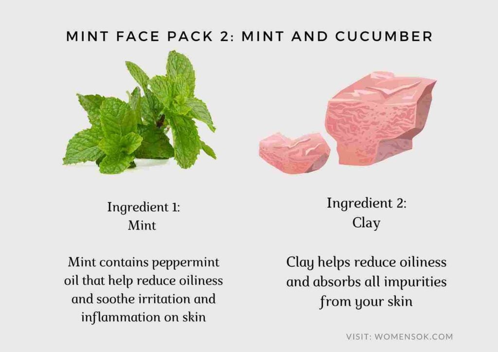 
mint face pack for pimples