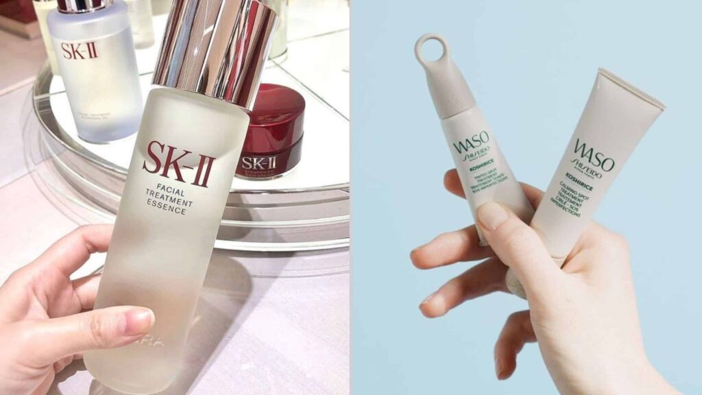 sk-ii facial treatment essence and shiseido waso