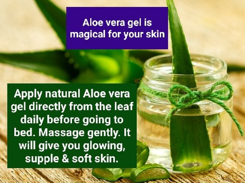 does aloe vera gel heal bleach burns