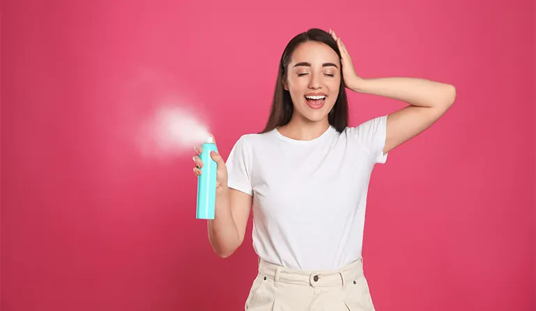 Does dry shampoo remove food coloring hair dye