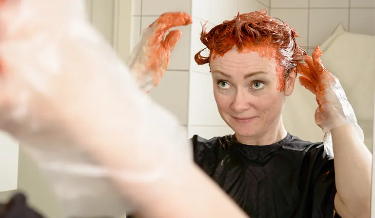 Dye your hair with food coloring