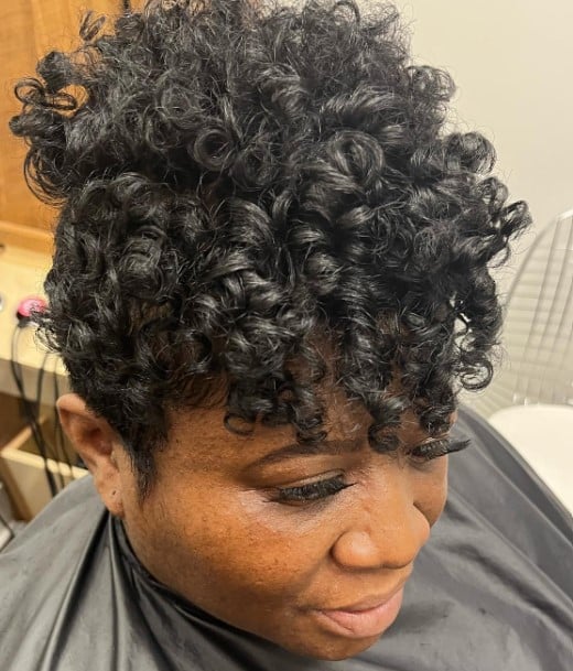 The Curly Pixie Mohawk 