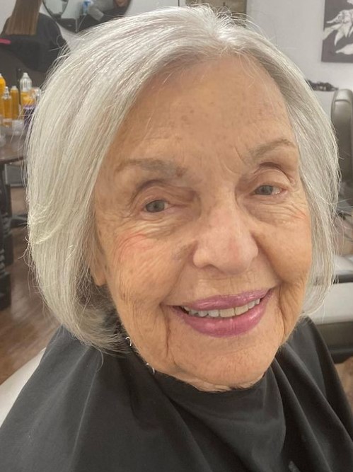 Layered Bob Style with Long Bangs