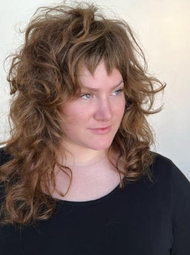 Textured and Wavy Bangs