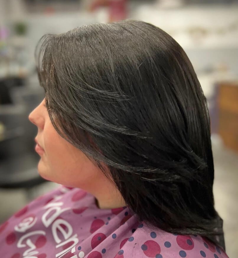 Shaggy Cut Feathered and Layered Hairstyle For Fine Hair Over 60