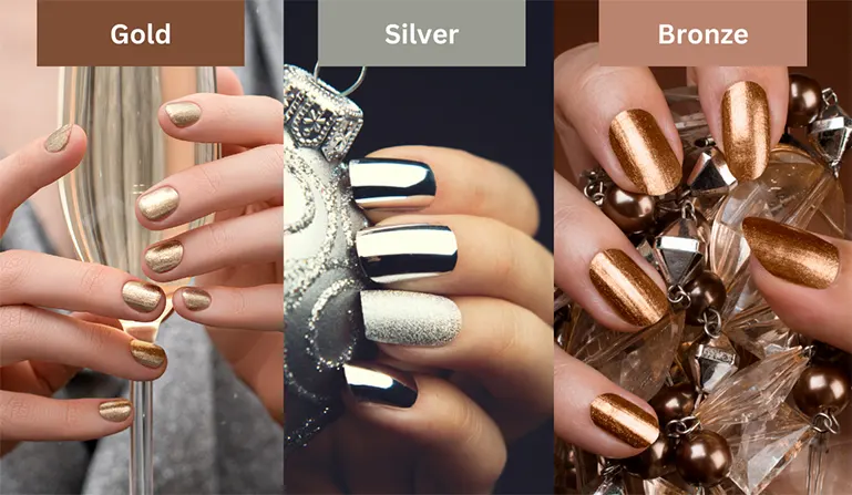 Analogous Colors for Chrome Nails