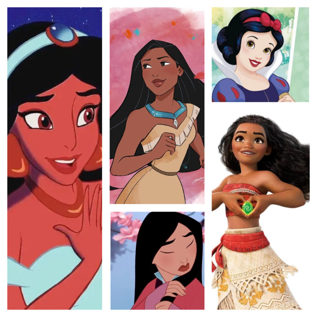 Disney Princesses with Black Hair