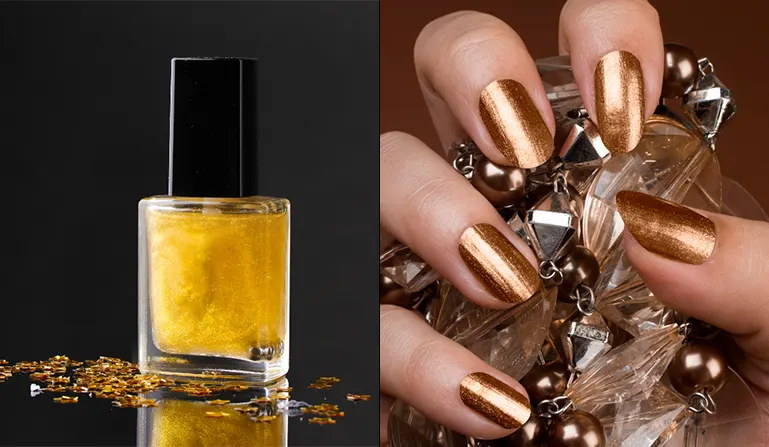 Examples for metallic nail polish