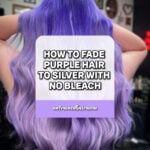 How to Fade Purple Hair to Silver with No Bleach, Purple to Silver Hair, No Bleach Purple to Silver Hair, Purple Hair Fade into Silver, How to Fade Purple Hair