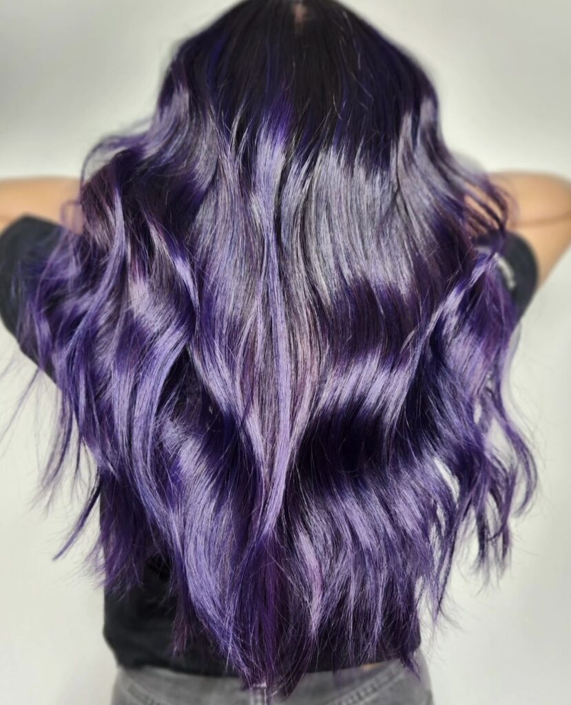 How to Fade Purple Hair to Silver with No Bleach