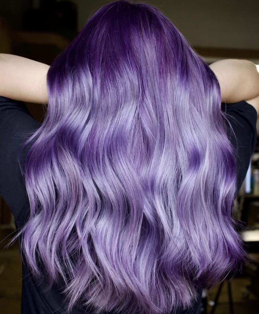 How to Fade Purple Hair to Silver with No Bleach