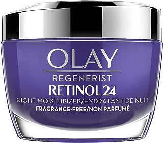 Olay Regenerist Retinol 24 Night Moisturizer cream, Fragrance free, 1.7 Fl Oz
